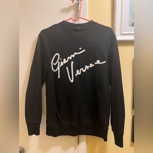 Versace GV Signature Embroidered Long Sleeve Sweatshirt